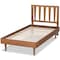 Baxton Studio Kuro Modern and Contemporary Walnut Brown Finished Wood Twin Size Platform Bed 184-11100-11158-Zoro - alternate 5
